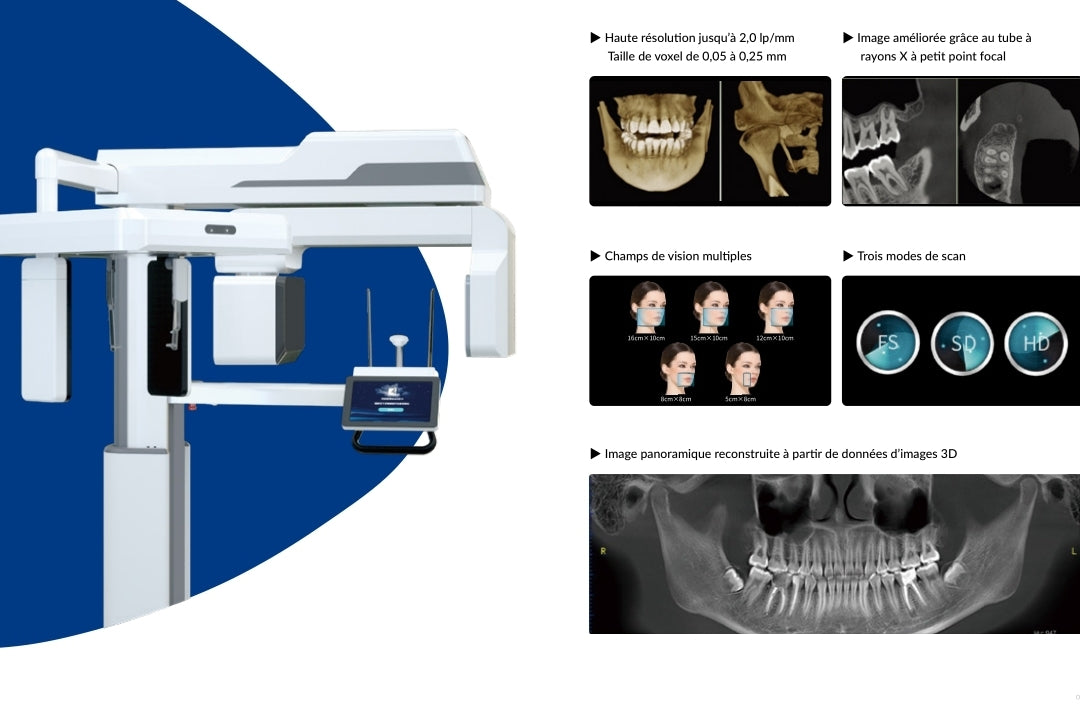 Smart3D X intelligent CBCT with flexible FOVS both 2D and 3D mode CBCT panoramic and cephalometric