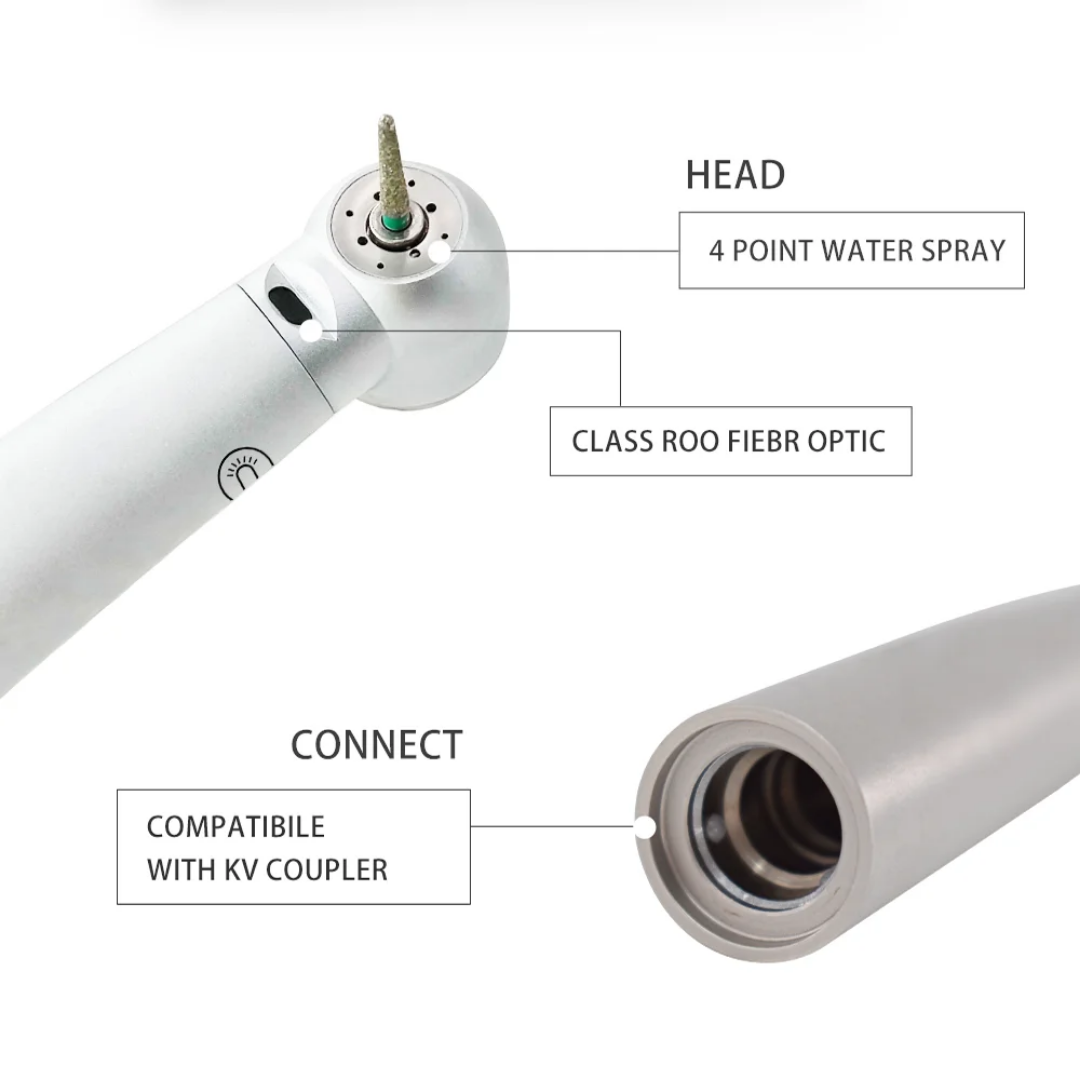 Filer optic Led handpiece dental micromotor handpiece strong  handpiece dental.   Turbine à bibre optic dentaire  haute vitesse.