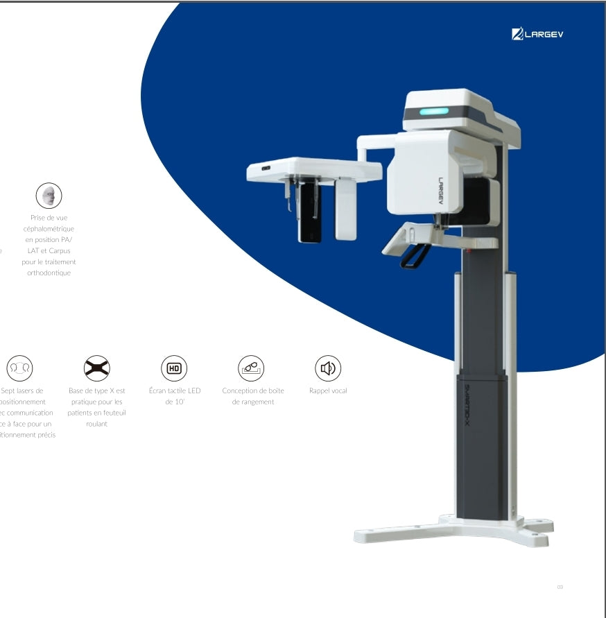 Smart3D X  intelligent CBCT with flexible FOVS  both 2D and  3D mode  CBCT panoramic and  cephalometric