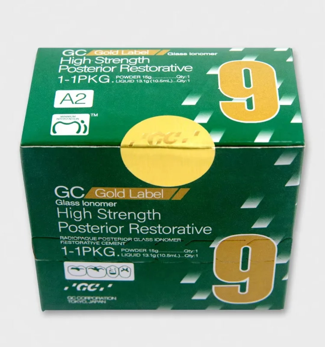 Ciment ionnomère de verre   (CVI) GC 9 . Fugi GC 9