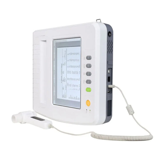 Portable Spirometre for Sp100 B Hospital B Medical SPIROMETER with plastic power supply source